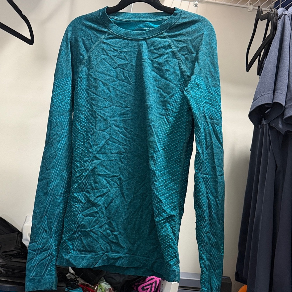 Figs Teal Salta Scrub Top